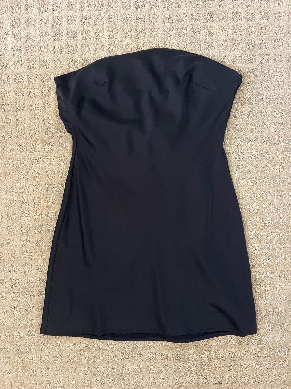 Strapless Black Women's Mini Dress - Sleek Evening Style